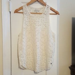 Lace Racerback Tank Top